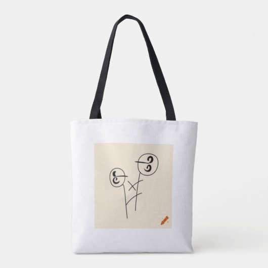 Titel: "Rock and Roll Concert Banner Tote Bag - Bo Tasche (Rückseite)