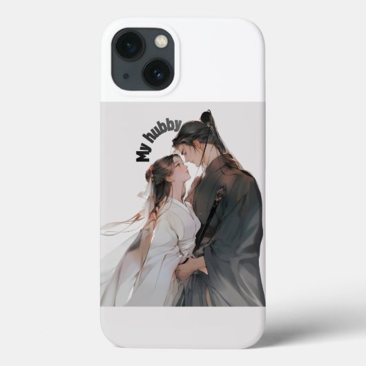 Titel: Romantisches Anime-Paar iPhone 13 Hülle - C (Rückseite)