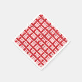 Titel Rosa und rotes texturiertes Karomuster | Kl Serviette (Ecke)