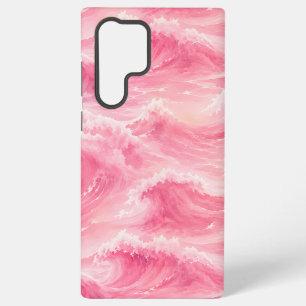 Titel: Rosa Wasserfarben-Ozeanwellen Samsung Galaxy Hülle