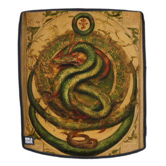 **Titel:** Rucksack für grüne Schlange