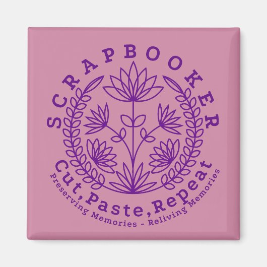 Titel: "Scrapbookers - Ausschneiden, Einfügen und Magnet (Vorne)