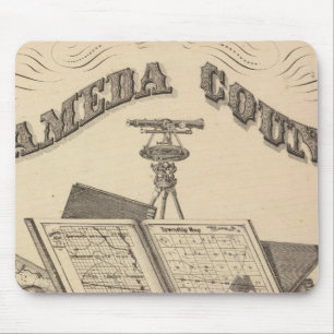 Titel Seite Alameda Landkreis Atlas Karte Mousepad