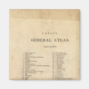 Titel Seite Allgemeine Atlas der Karriere Magnet