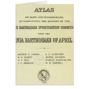Titel Seite Atlas California Erdbeben