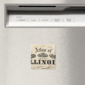 Titel Seite Atlas des Staat Illinois Magnet (In Situ (Geschirrspüler))