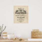 Titel Seite Atlas des Staat Illinois Poster (Küche)