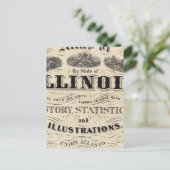 Titel Seite Atlas des Staat Illinois Postkarte (Stehend Vorderseite)