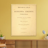 Titel Seite Augusta Landkreis, Virginia Leinwanddruck (Insitu (Wohnzimmer))