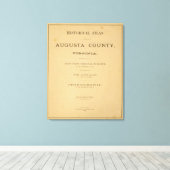 Titel Seite Augusta Landkreis, Virginia Leinwanddruck (Insitu (Holzboden))