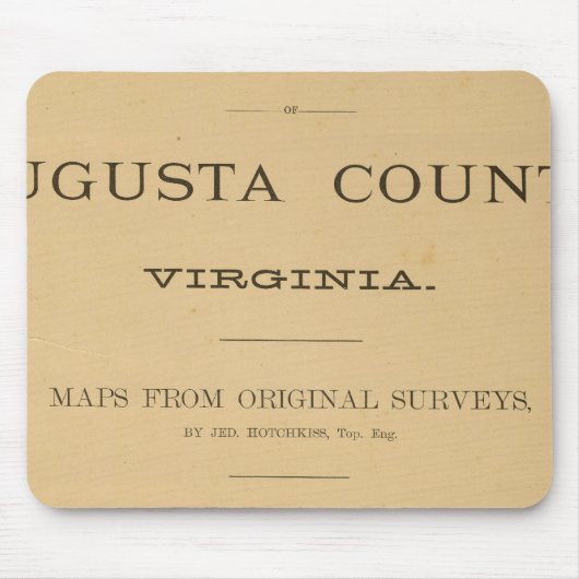 Titel Seite Augusta Landkreis, Virginia Mousepad (Vorne)