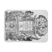 Titel Seite "Della Architettura", veröffentlicht 1 Magnet (Horizontal)