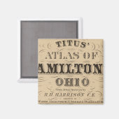 Titel Seite des Hamilton Landkreis Atlas Magnet (Vorderseite/Rückseite)