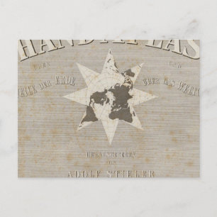 Titel Seite Handatlas von Teilen der Erde Postkarte