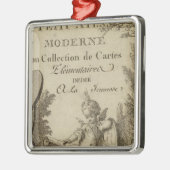 Titel Seite Kleine moderne Atlas Silbernes Ornament (Links)