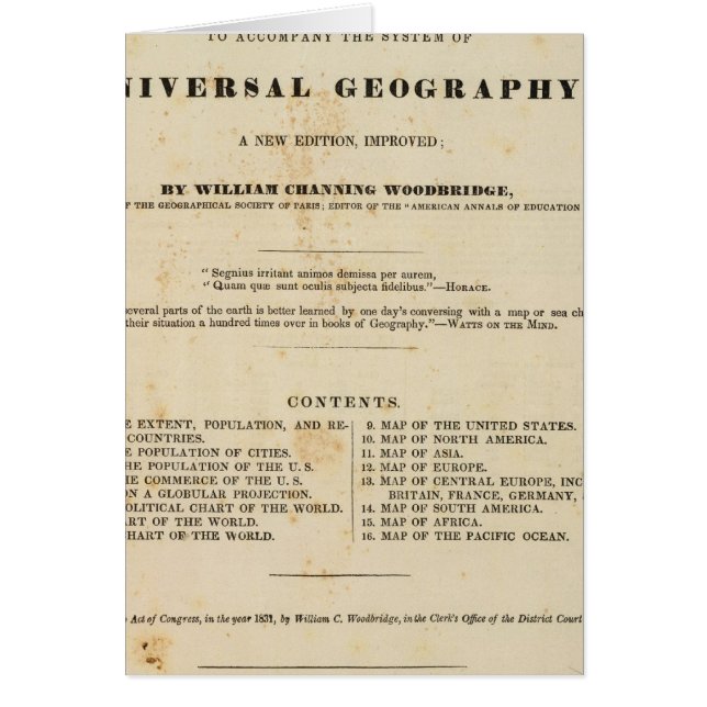 Titel Seite Moderne Atlas (Vorne)