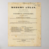 Titel Seite Moderne Atlas Poster (Vorne)