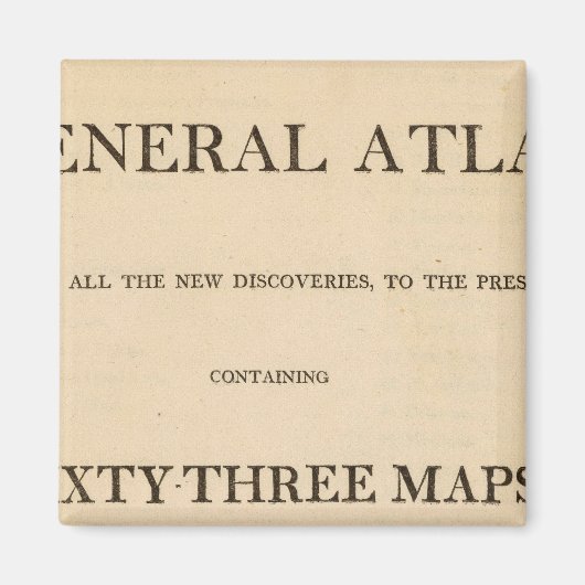 Titel Seite Neu, eleganter General Atlas Magnet (Vorne)
