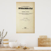 Titel Seite Physischer Atlas v 2 Poster (Küche)