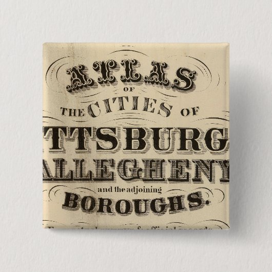 Titel Seite Pittsburgh, Allegheny atlas Button (Vorderseite)