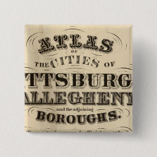 Titel Seite Pittsburgh, Allegheny atlas Button