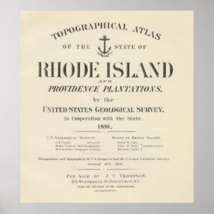 Titel Seite Rhode Island Atlas Poster