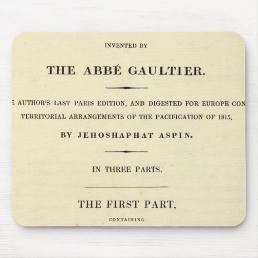 Titel Seite Vollständiger geografischer Kurs Mousepad (Vorne)