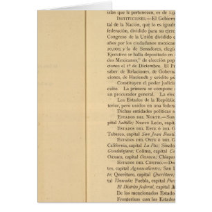 Titel Seite von 1874 Mexiko-Atlas