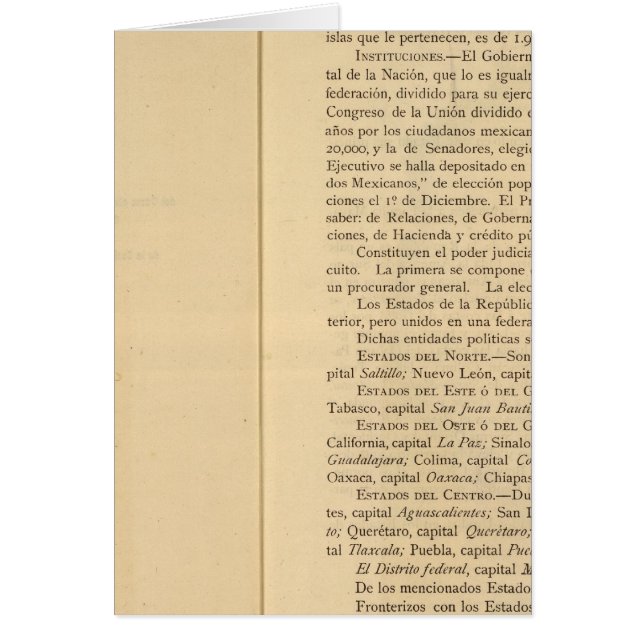 Titel Seite von 1874 Mexiko-Atlas (Vorne)