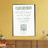 Titel Seite von "Romeo und Julia" Leinwanddruck (Insitu (Wohnzimmer))