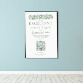 Titel Seite von "Romeo und Julia" Leinwanddruck (Insitu (Holzboden))