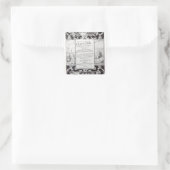 Titel Seite zu Buch 9 Quadratischer Aufkleber (Tasche)