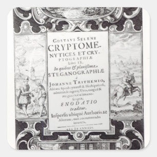 Titel Seite zu Buch 9 Quadratischer Aufkleber