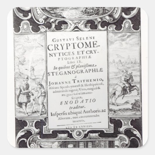 Titel Seite zu Buch 9 Quadratischer Aufkleber (Vorderseite)