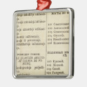 Titel-Seitenindexseite 3 St Petersburg, Russland Silbernes Ornament (Links)