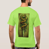 Titel: "Serpentine Harmony Earth T-Shirt" T-Shirt (Rückseite)