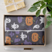 Titel: Spooky Ghosts, Pumpkins & Skulls Halloween Seidenpapier (Geschenk)