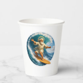 Titel Surfen Moses biblische Kunst Einwegpapier Pappbecher