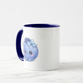 Titel: Süße Kawaii Blaubeer Kaffeetasse (Vorderseite Links)