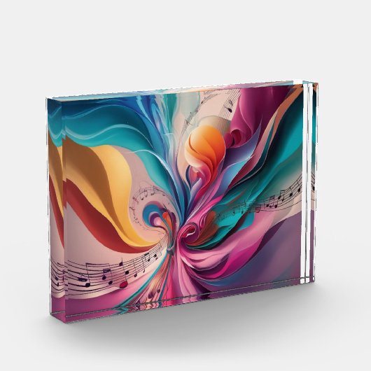 Titel: ✨ tauchen in die Welt des Abstrakten Lyrica Fotoblock (Links)