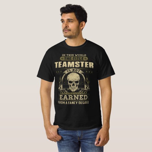 Titel Teamster wird nicht mit extravagantem Abschl T-Shirt (Vorne ganz)