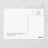 Titel:  Tiny Art #593 - Stars Moon House Traum Postkarte (Rückseite)