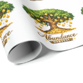 Titel  Überfluss-Geldbaum-Geschenkpapierrolle Geschenkpapier (Rolleneckpunkt)