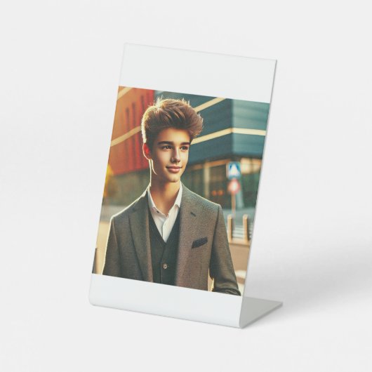 Titel und Bilder aller Elemente in einer Spalte dr Sockelschild (Vorderseite)