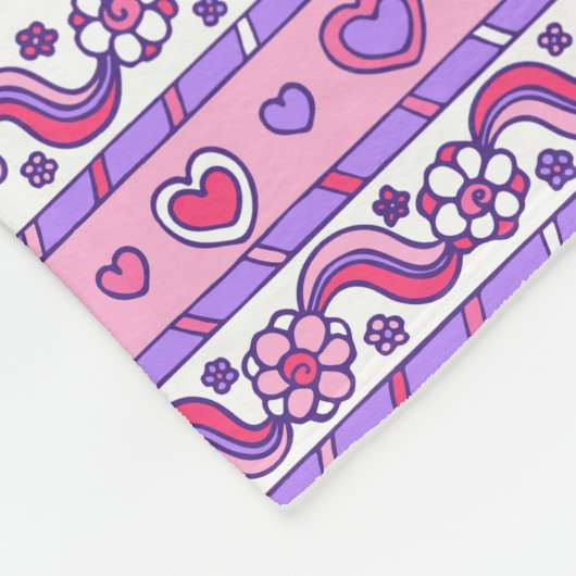 Titel und Blume Buchstaben F Felicity Fleecedecke (Ecke)