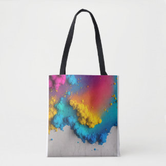 Titel: "Vibranend Gradient Splash on White Concret Tasche