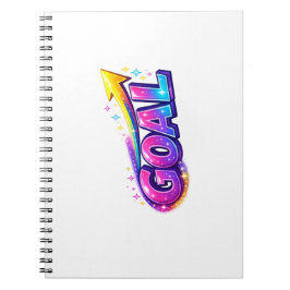 Titel Vibrant GOAL Spiral-Foto-Notizbuch Notizblock
