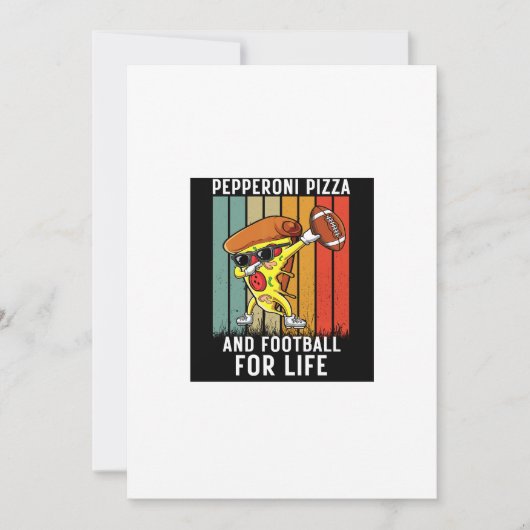 Titel: Vintag American Football Illustration Einladung (Vorderseite)