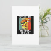 Titel: Vintag American Football Illustration Einladung (Stehend Vorderseite)