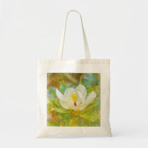 Titel Wasserfarbe Magnolia Bloom Tote Tasche